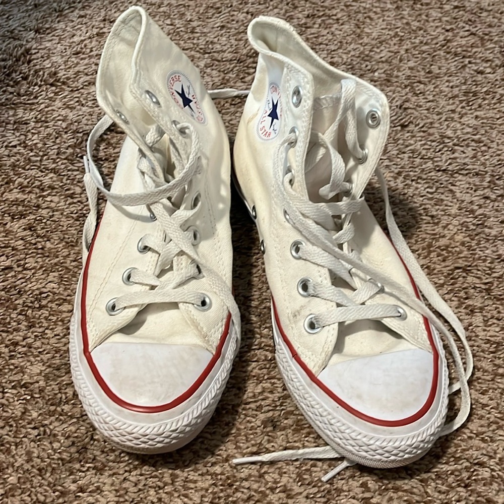 high top white converse
